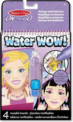 Produktbild von Melissa & Doug - Water Wow - Make-up und Manikren, Beschftigungsblock fr zuhause und unterwegs, fr Kinder ab 3 Jahren