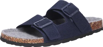 Produktbild von Giesswein Damen Tieffußbett Pantolette MERINO SLIDES blau Größe EUR 39