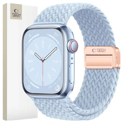 Produktbild von TECH-PROTECT NYLONMAG Apple Watch 6 / 7 / 8 / 9 / 10 / SE (40 / 41 / 42 mm) Babyblau