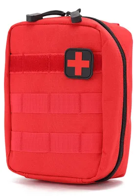 Obrázek produktu pro 1 kus batoh první pomoci pro cestování, kempování a cyklistiku (15 x 8 x 20 cm), červený