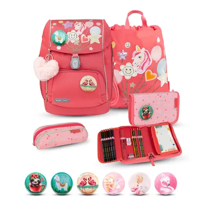 Produktbild von Belmil Compact Plus Premium Schulranzen Set 5-teilig "Rose Quartz"