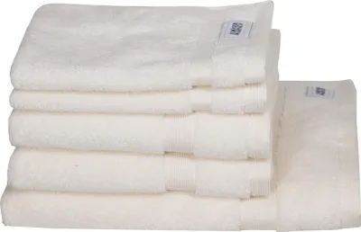 Produktbild von SCHÖNER WOHNEN-Kollektion Handtuch Set CUDDLY Weiss 5er Set (1x 140x70 cm / 2x 100x50 cm / 2x 50x30 cm)