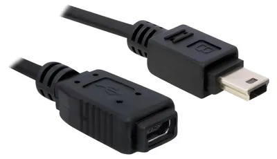 Produktbild von Delock - USB-Kabel - Mini-USB, Typ B (M) zu Mini-USB, Typ B (W) - 1 m