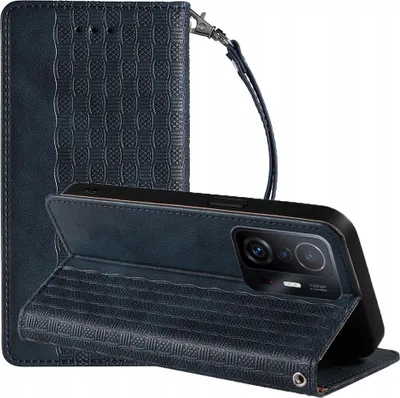 Produktbild von Magnet Strap Case für Samsung Galaxy A13 5G Wallet Case + Mini-Lanyard-Anhänger blau