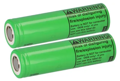 Produktbild von 2x LG INR18650-MJ1 3,7V 3500mAh 10A unprotected flat Top