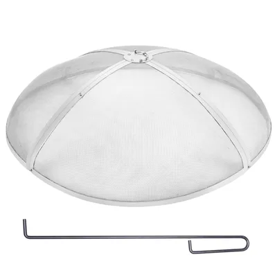 Immagine prodotto di VEVOR parascintille per focolari Ø 1016 mm Griglia per caminetto Parascintille in acciaio inox Fori per le scintille a maglie da 2 mm Focolare Parascintille Ideale per caminetti Focolari e caminetti