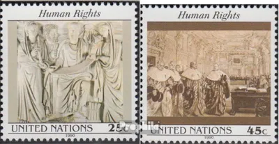 Produktbild von Briefmarken UNO - New York 1990 Mi 606-607 (kompl.Ausg.) postfrisch Menschenrechte