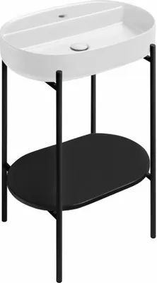 Immagine prodotto di PUNO Console con lavabo 600x860x396 mm, nero opaco