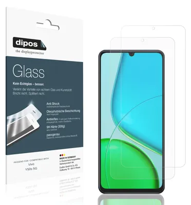 Immagine prodotto di 2x Pellicola Protettiva per Vivo Y50s 5G Protezione opaco Vetro Flessibile 9H dipos
