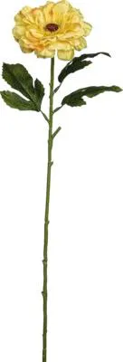 Obrázek produktu pro Umělá květina cínie 63 cm žlutá