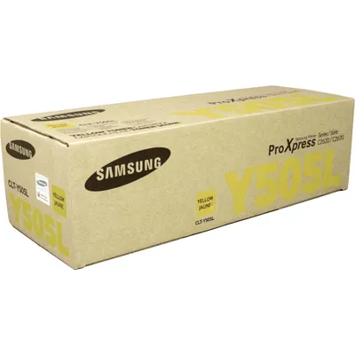 Produktbild von Samsung CLT-Y505L Gelb Original Tonerkartusche mit hoher Reichweite, Gelb, 1 Stück(e)