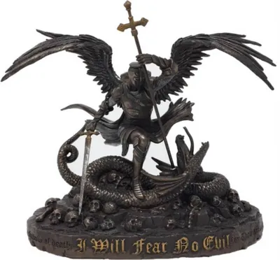 Produktbild von Ritter kämpft mit Drachen bronziert