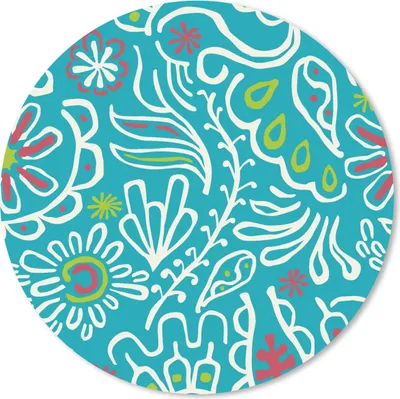 Produktbild von MuchoWow® Mauspad Mousepad Blumen - Blätter - Tropisch - Design 20x20 cm - Mousepads - Maus Mat - Pad - Mausunterlage - Schreibtischmatte