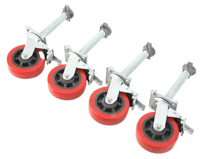 Produktbild von Möbelrollen / Lenkrollen - Möbelräder - 4 Stück - 360° schwenkbar - Universelle Ersatzrollen - Für Haushaltsmöbel