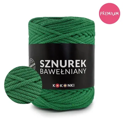 Produktbild von Baumwollkordel KOKONKI 5mm, 100m, Absynth, regenerierte Baumwolle