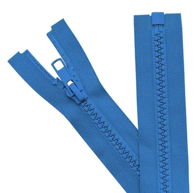 Produktbild von Trennende Reißverschlüsse #5 51 cm Kunststoff Blau 2 Stück