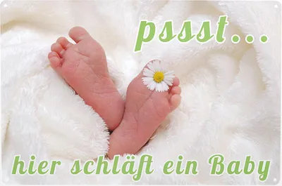 Produktbild von Blechschild pssst ...hier schläft ein Baby