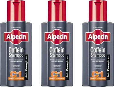 Produktbild von Alpecin C1 Coffein Shampoo Haarpflege gegen erblich bedingten Haarausfall 3x250 ml
