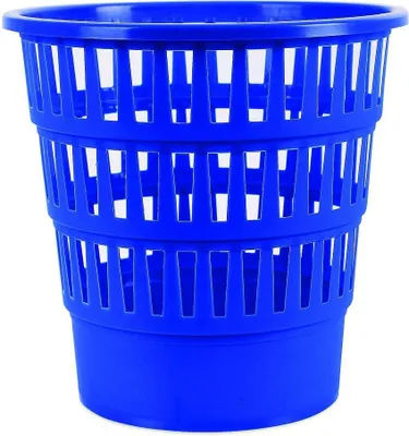 Image de Poubelle perforée, 16 L, Pp, bleu