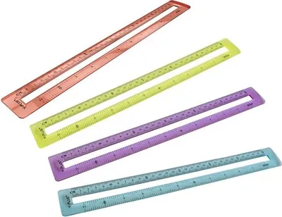 Obrázok produktu pre MID transparentné pravítko 30 cm, mix farieb