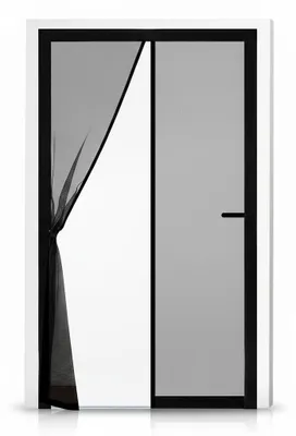Image de InAndOutdoorMatch - Moustiquaire magnétique - 90 x 210 cm - Noir, Image générée par une IA