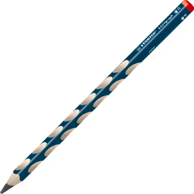 Produktbild von STABILO Ergonomischer Dreikant-Bleistift für Rechtshänder -  EASYgraph in petrol - Einzelstift - Härtegrad 2B  graphitgrau