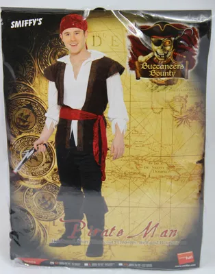 Produktbild von Piratenkostüm für Herren Kostüm Pirat Freibeuter Seeräuber Korsar Herrenkostüm Kosarenkostüm Gr. M - XL, Größe:XL