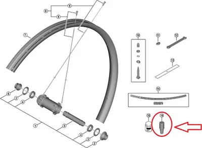 Immagine prodotto di Estrattore per mozzi SHIMANO TL-HB017, per WH-M9200/9220/8200/FH-M9210/8210 - ...