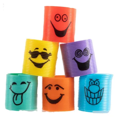 Produktbild von Jono Toys kleine farbige Treppenfedern, 12 Stk.