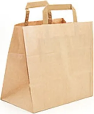 Produktbild von 250 robuste Papier Tragetaschen Weiß - Ideal für Handel & Geschenke, 260x170x250mm