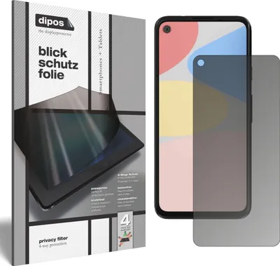 Produktbild von Schutzfolie für Google Pixel 4a mit Sichtschutz Blickschutz Folie