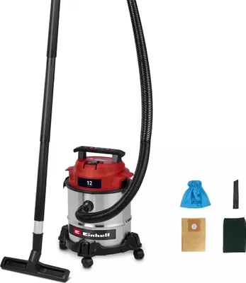 Image de Aspirateur eaux et poussières – TC-VC 1240 S – Cuve inox 12 L – 950 W – 180 mbar