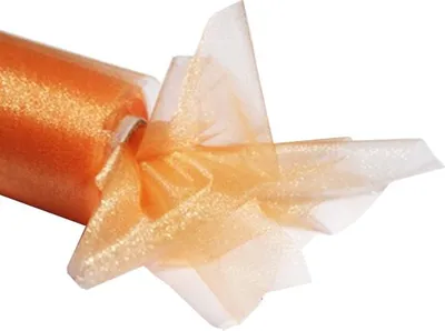 Obrázok produktu pre Dekoračná organza 48 cm, 1 rolka, broskyňová