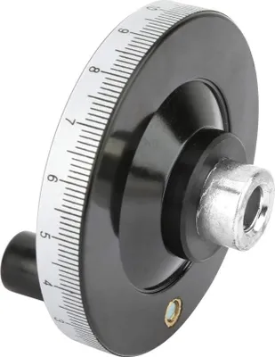 Produktbild von Handrad fräsen - 10 * 80mm - Robustes Bakelithandrad - Skala Handrad - Maschinenzubehör.