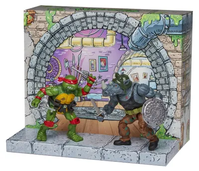 Obrázok produktu pre Teenage Mutant Ninja Turtles: Zreprodukované akčné figúrky – Raphael vs. Rocksteady
