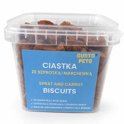 Zdjęcie produktu dla Ciastka ze szprotką i marchewką 450g