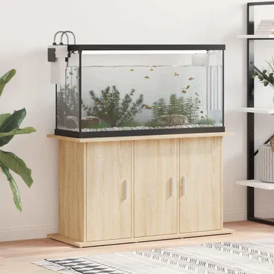 Immagine prodotto di vidaXL Supporto per acquario rovere Sonoma 101x41x58 cm Materiale a base di legno