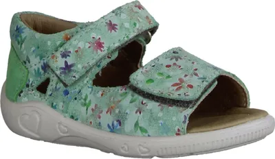 Produktbild von Ricosta Taja 2200702530 Mädchen Sandale, Leder, Mint, Babyschuhe - Kinderschuhe Lauflernschuhe Gr. 18 - 26, Grün, leder (jasmin)