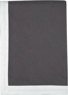 Image de STOF | Nappes - DUO - 140x200 cm - Gris - Argent - Design élégant - Coton de haute qualité - 1 pièce