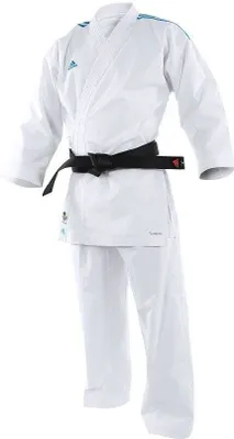 Produktbild von adidas Karate Anzug Adilight Weiß / Blau-175