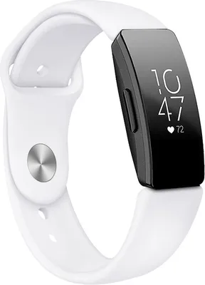 Produktbild von BStrap Silicone (Large) Armband für Fitbit Inspire, white