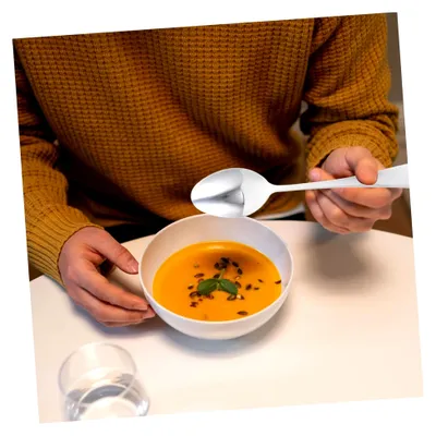 Produktbild von 8 Stück große Suppenlöffel aus Edelstahl, Servierlöffel für Zuhause und Restaurant, Antihaftlöffel, Küchenzubehör