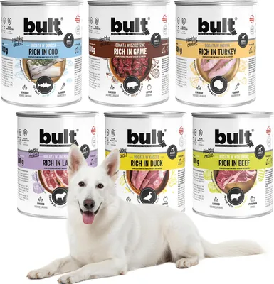 Image de Aliments Humides Pour Chiens Bult Boîtes Riches En Saveur Mix Assortiment 6X800G