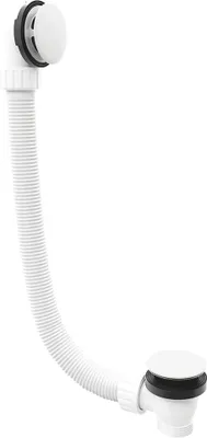 Obrázok produktu pre Odtoková súprava, click-clack, dĺžka 1200 mm, zátka 72 mm, biela