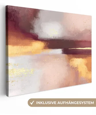Zdjęcie produktu dla MuchoWow® - Obraz na płótnie - Malarstwo - Abstrakcja - Pastel, fototapeta, dekoracja ścienna obrazy salon, 120x90cm