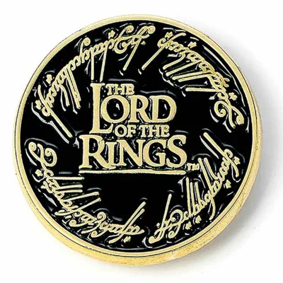 Image de Pin's logo du Seigneur des Anneaux en or