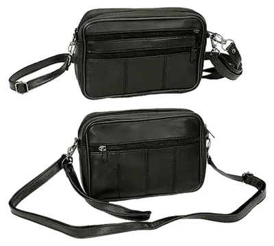 Produktbild von Herren Handgelenktasche Handtasche Tasche Echt Leder Geld Bag Umhängetasche