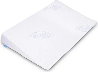 Obrázek produktu pro Kojenecký polštář - klín Sensillo bílý 59x37 cm