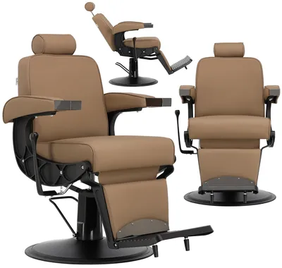Obrázek produktu pro Kadeřnické křeslo Olix hydraulické do kadeřnického salonu barber shop Barberking