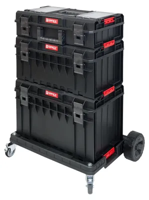 Produktbild von Qbrick System ONE Werkzeugwagen 4 in 1 Set 200 2.0 Profi + 350 2.0 Profi + 450 2.0 Profi Werkzeugkoffer + Transport Platform